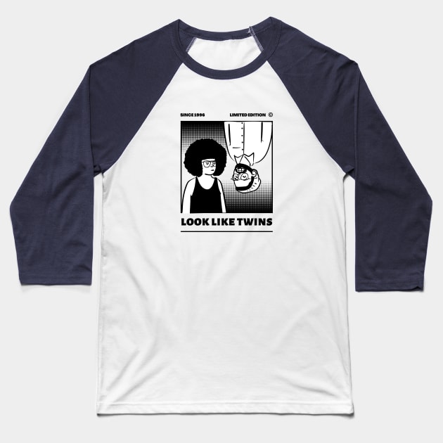 Look Like Twins 5 Baseball T-Shirt by AlmostMaybeNever